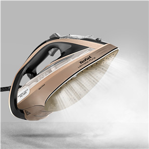 Tefal Ultimate Pure, 3200 W, juodas/aukso spalvos - Garinis lygintuvas