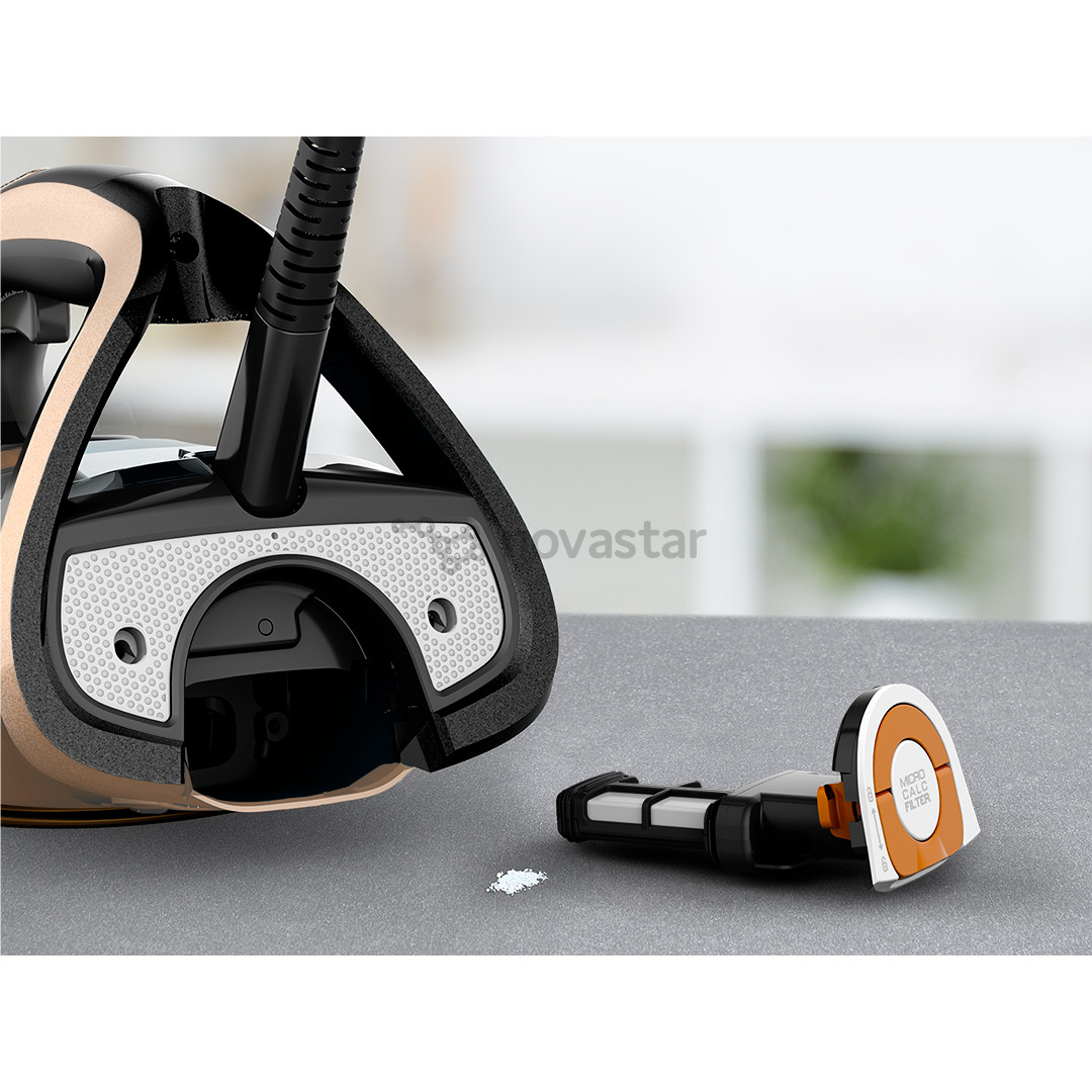 Tefal Ultimate Pure, 3200 W, juodas/aukso spalvos - Garinis lygintuvas