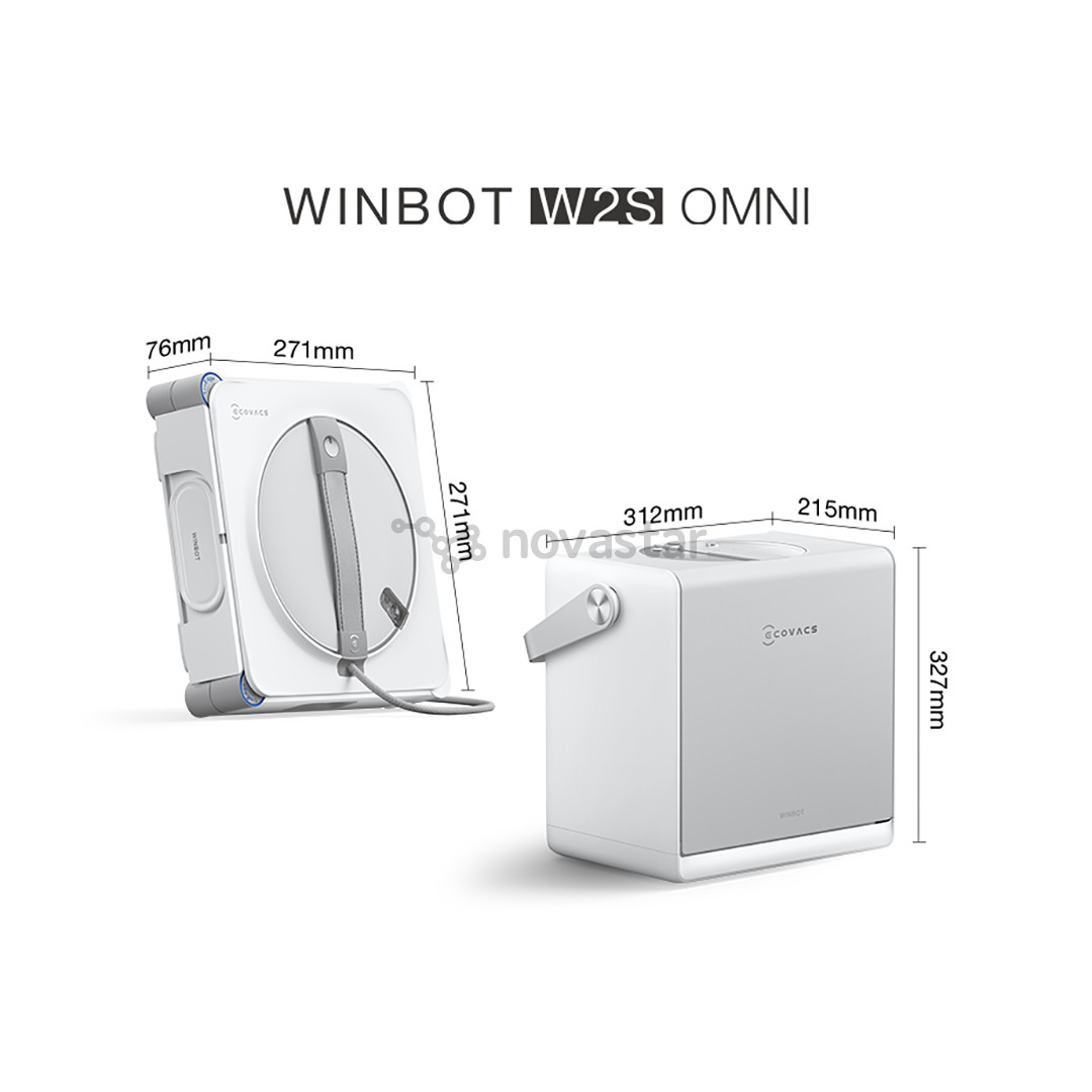 Ecovacs Winbot W2S Omni, baltas - Langų valymo robotas
