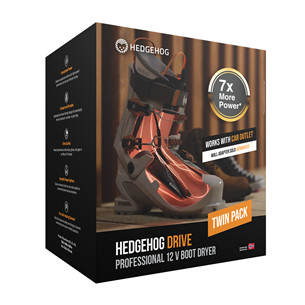 Hedgehog Drive, black - Shoe dryer