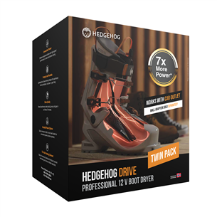 Hedgehog Drive, black - Shoe dryer