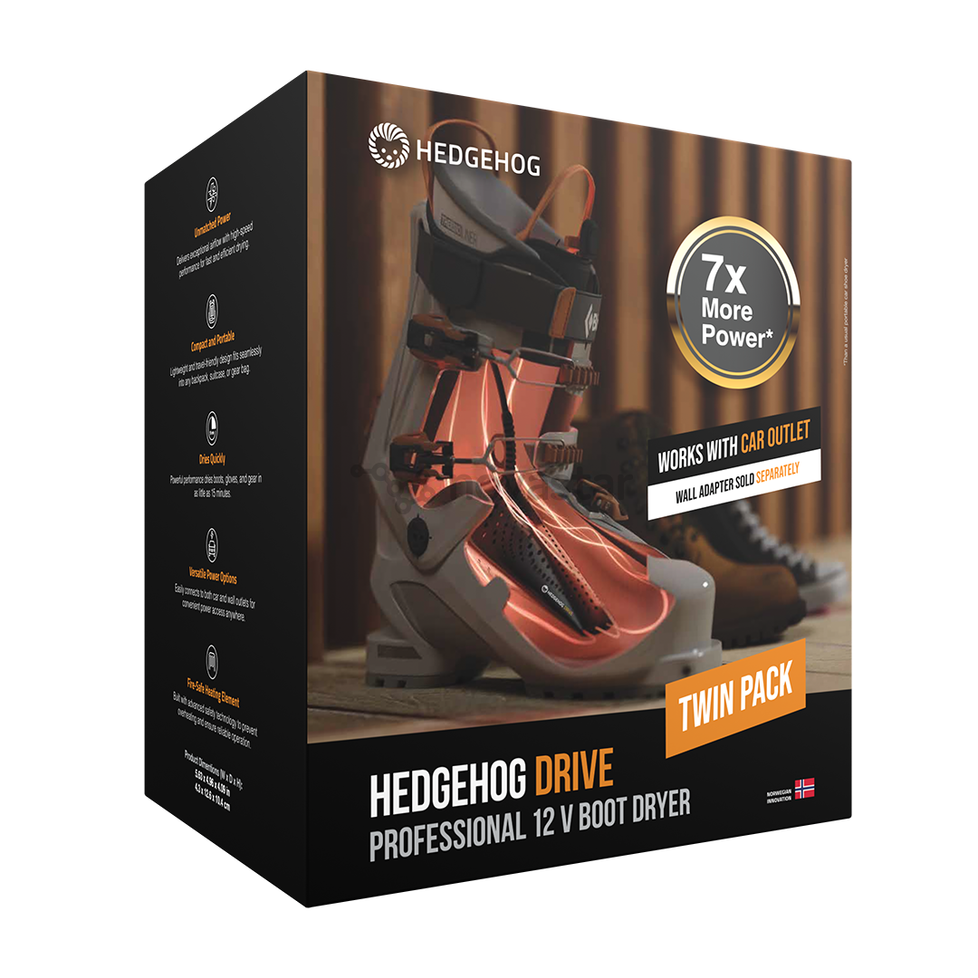 Hedgehog Drive, black - Shoe dryer