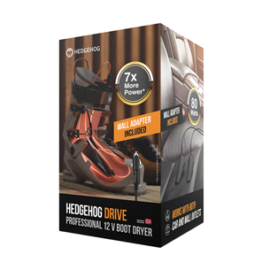 Hedgehog Drive, black - Shoe dryer