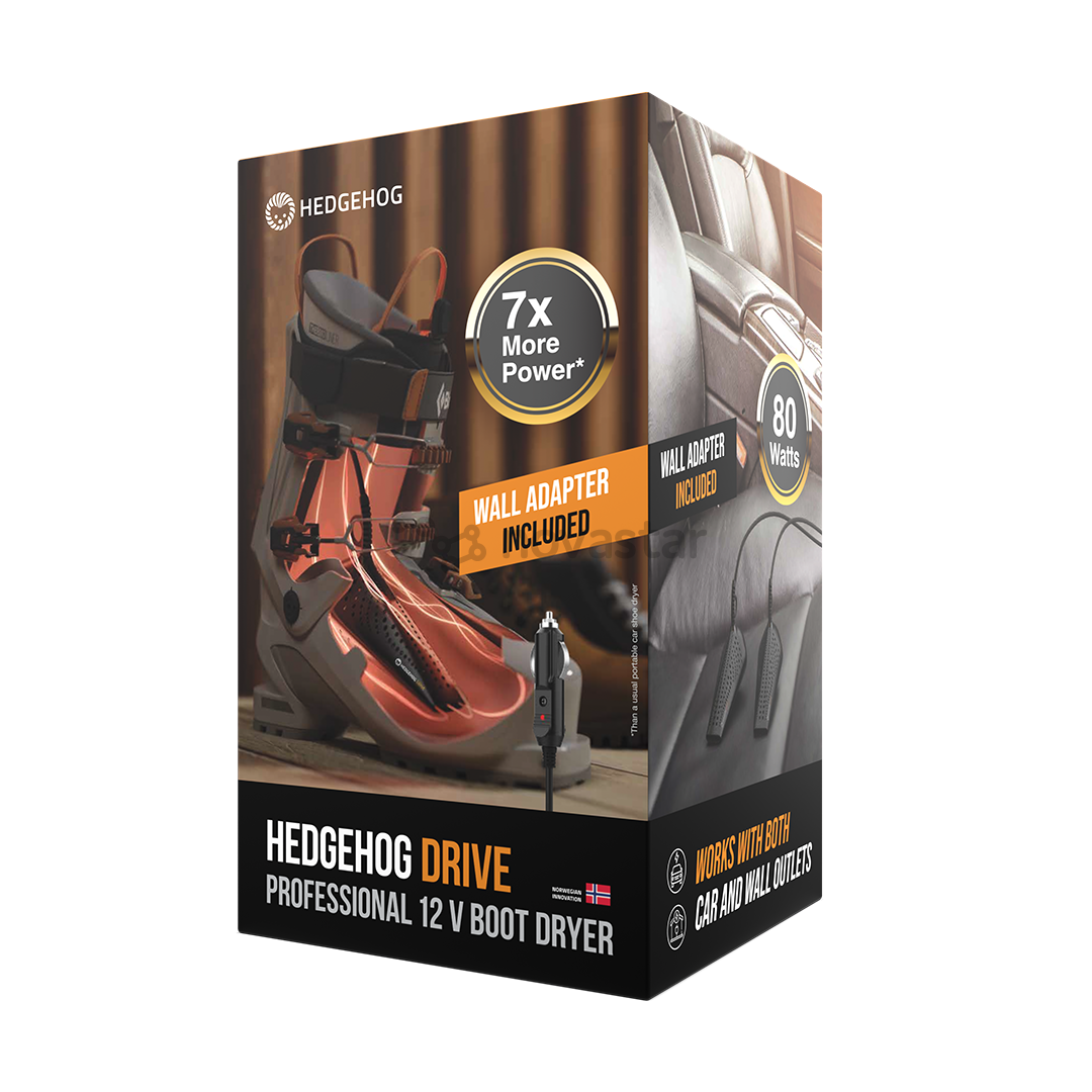 Hedgehog Drive, black - Shoe dryer