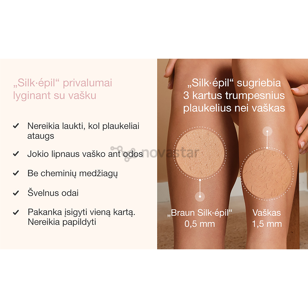 Braun Silk epil 7, Wet & Dry, white/pink - Epilator