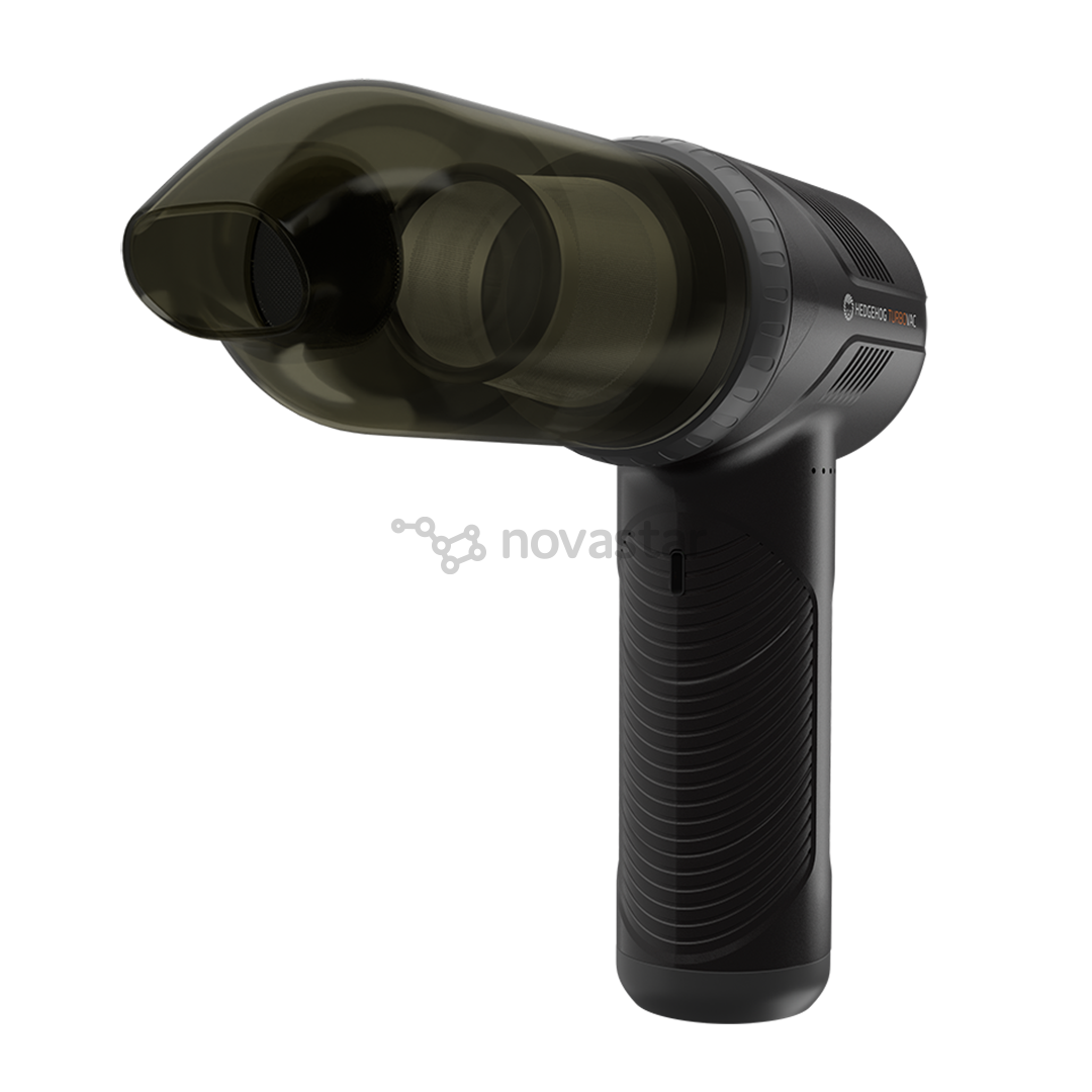 Hedgehog Turbovac, juodas - Rankinis dulkių siurblys