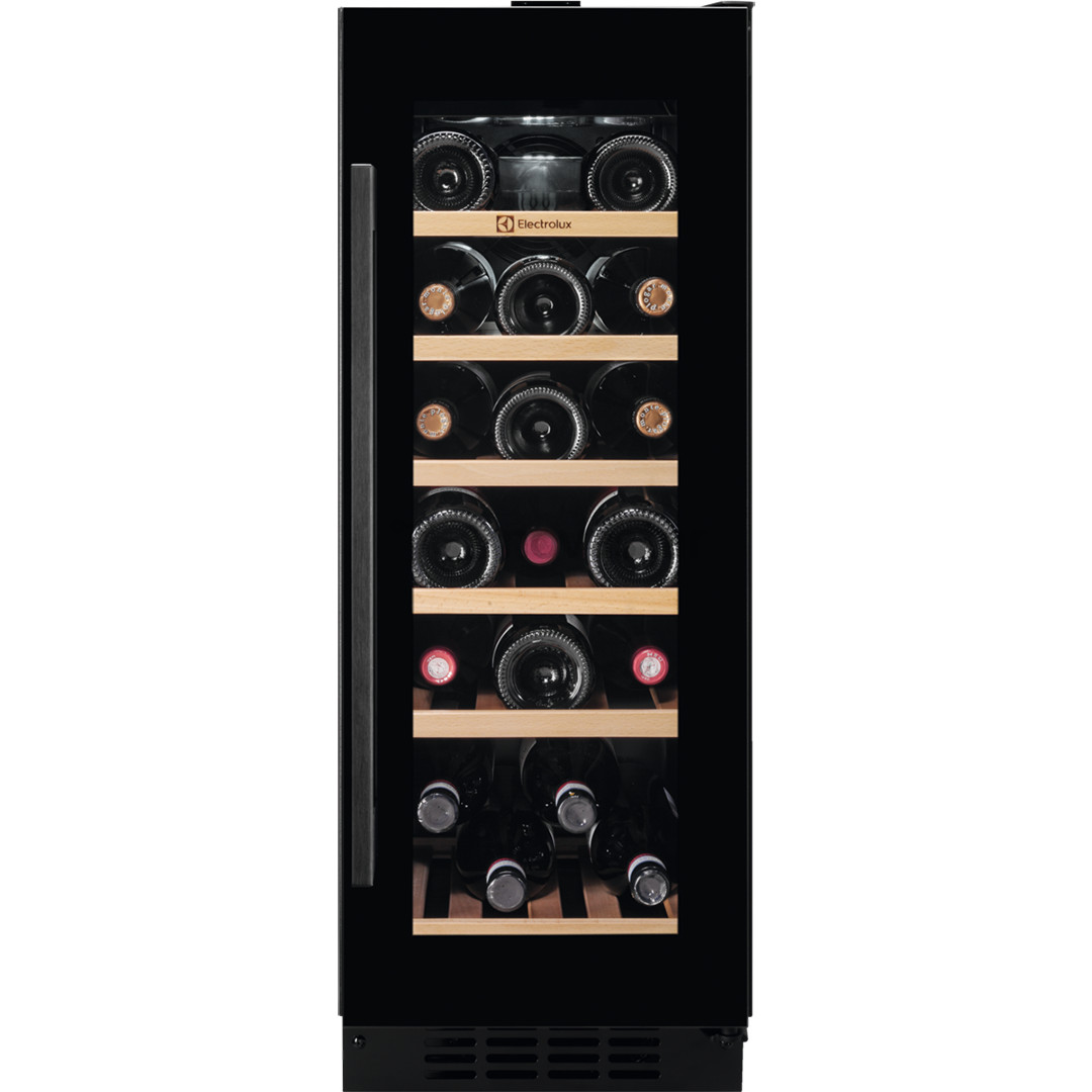 Electrolux 500 Series, 20 butelių , aukštis 82 cm, juodas - Įmontuojamas vyno šaldytuvas