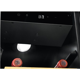 Electrolux 500 Series, 20 butelių , aukštis 82 cm, juodas - Įmontuojamas vyno šaldytuvas