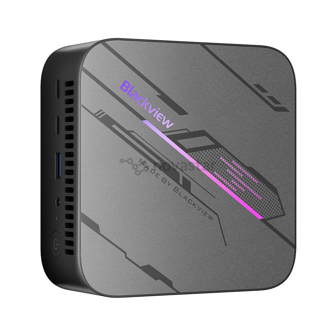 BlackView MP100, Ryzen 5, 16 GB, 512 GB, W11P, pilkas - Stacionarus kompiuteris