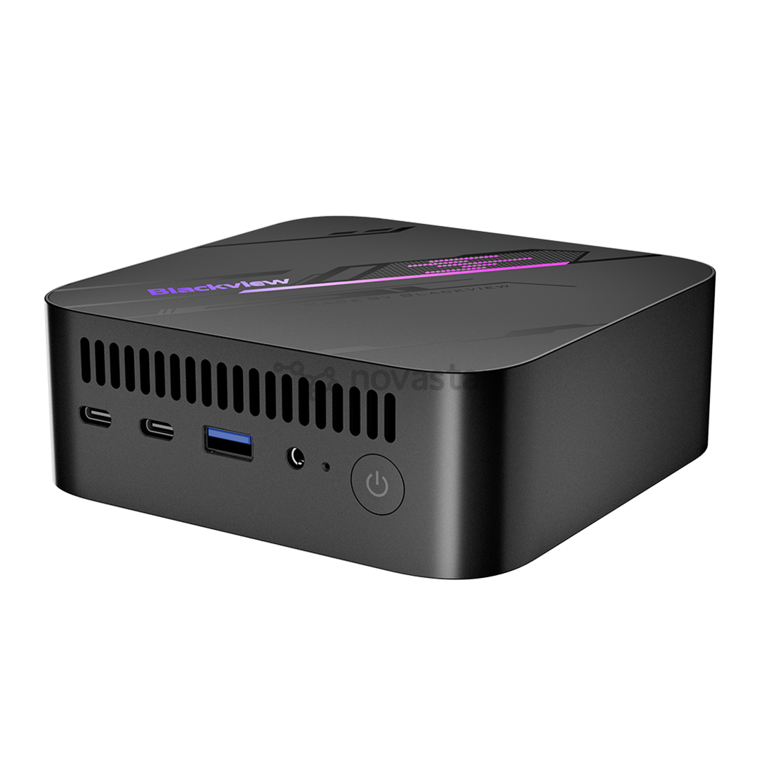 BlackView MP100, Ryzen 5, 16 GB, 512 GB, W11P, pilkas - Stacionarus kompiuteris