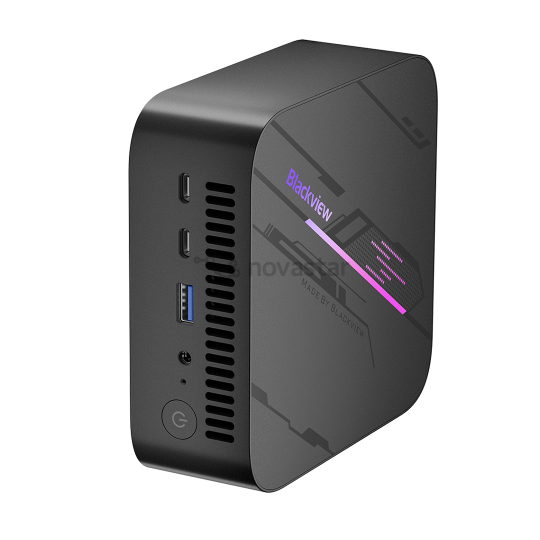 BlackView MP100, Ryzen 5, 16 GB, 512 GB, W11P, pilkas - Stacionarus kompiuteris