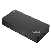 Lenovo ThinkPad Universal USB-C Dock, juoda - Universalių jungčių stotelė nešiojamam kompiuteriui