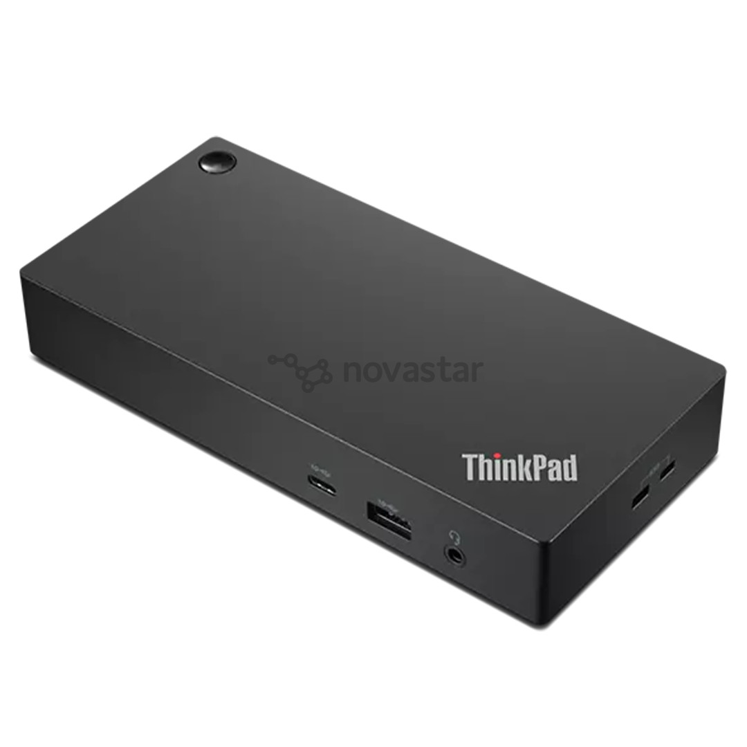 Lenovo ThinkPad Universal USB-C Dock, juoda - Universalių jungčių stotelė nešiojamam kompiuteriui