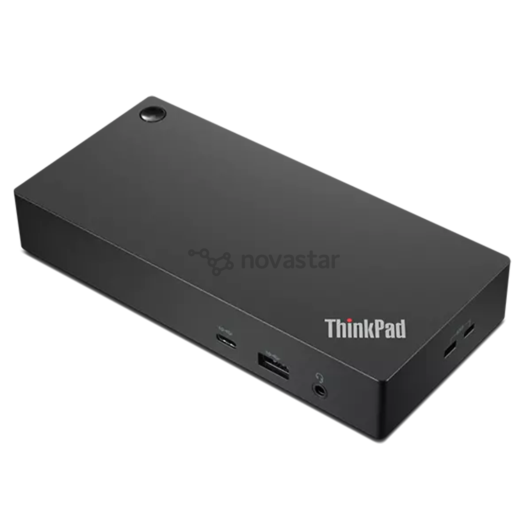 Lenovo ThinkPad Universal USB-C Dock, juoda - Universalių jungčių stotelė nešiojamam kompiuteriui