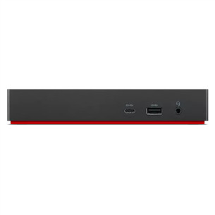 Lenovo ThinkPad Universal USB-C Dock, juoda - Universalių jungčių stotelė nešiojamam kompiuteriui