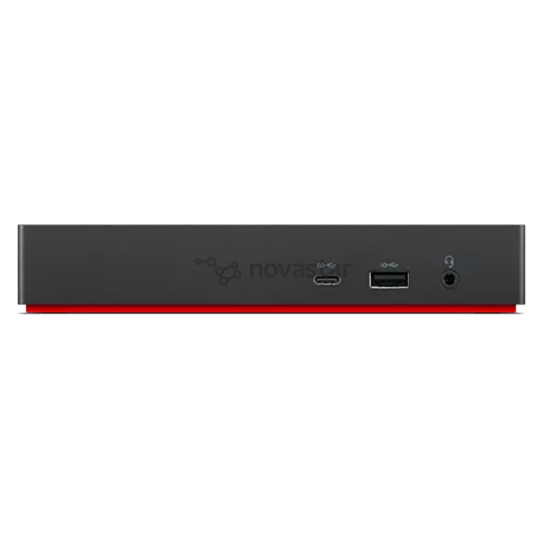 Lenovo ThinkPad Universal USB-C Dock, juoda - Universalių jungčių stotelė nešiojamam kompiuteriui