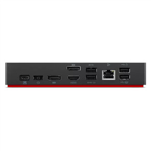 Lenovo ThinkPad Universal USB-C Dock, juoda - Universalių jungčių stotelė nešiojamam kompiuteriui