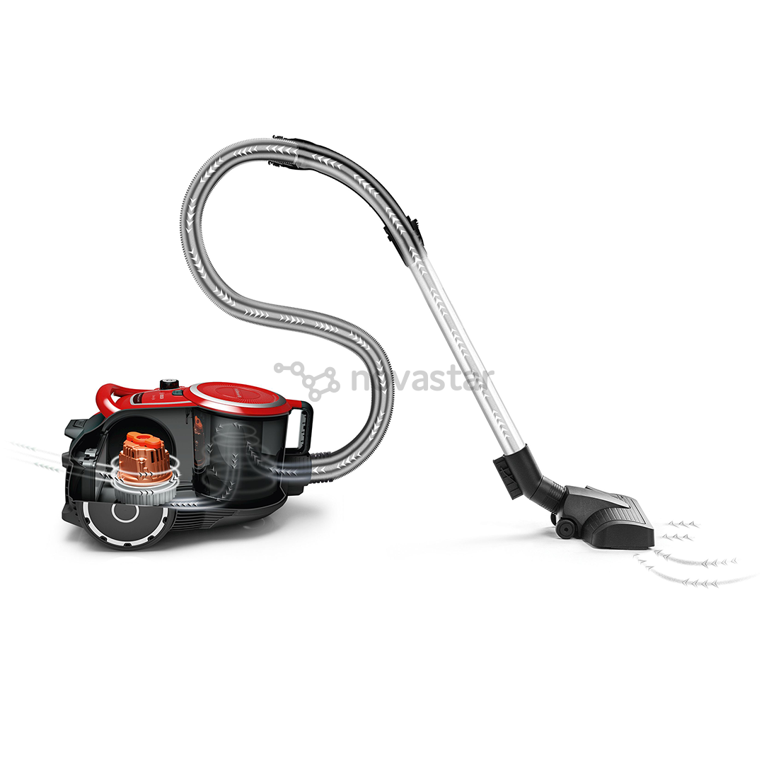 Bosch, Series 6, ProAnimal, 700 W, be maišelių, raudonas - Dulkių siurblys