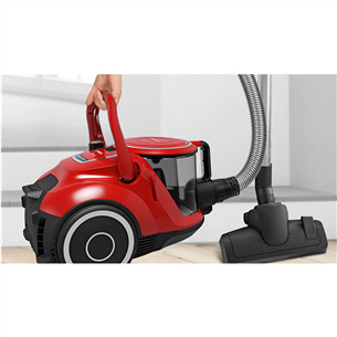 Bosch, Series 6, ProAnimal, 700 W, bagless, red - Vacuum cleaner