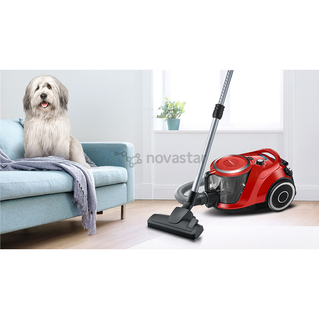 Bosch, Series 6, ProAnimal, 700 W, bagless, red - Vacuum cleaner