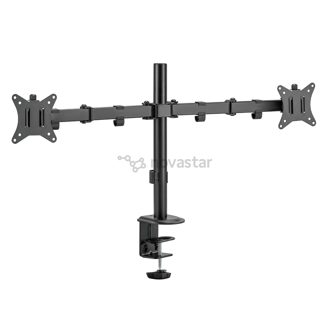 Deltaco Dual Desk Mount, 13-32'', juodas - Monitoriaus laikiklis
