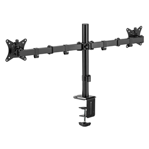 Deltaco Dual Desk Mount, 13-32'', juodas - Monitoriaus laikiklis