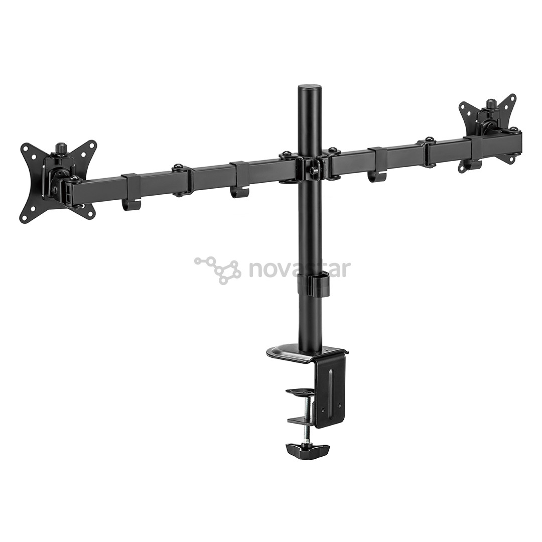 Deltaco Dual Desk Mount, 13-32'', juodas - Monitoriaus laikiklis