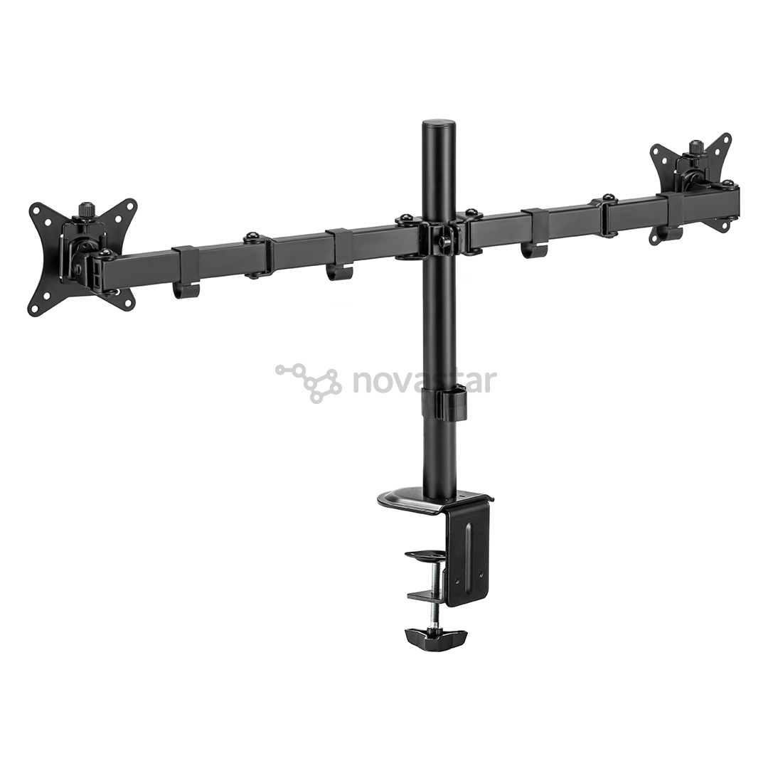 Deltaco Dual Desk Mount, 13-32'', juodas - Monitoriaus laikiklis