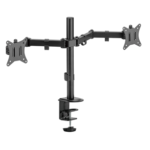 Deltaco Dual Desk Mount, 13-32'', juodas - Monitoriaus laikiklis