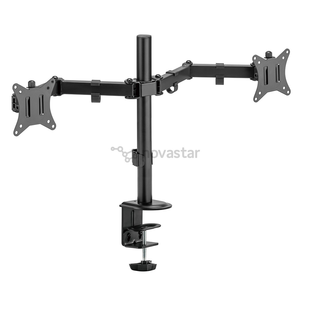 Deltaco Dual Desk Mount, 13-32'', juodas - Monitoriaus laikiklis