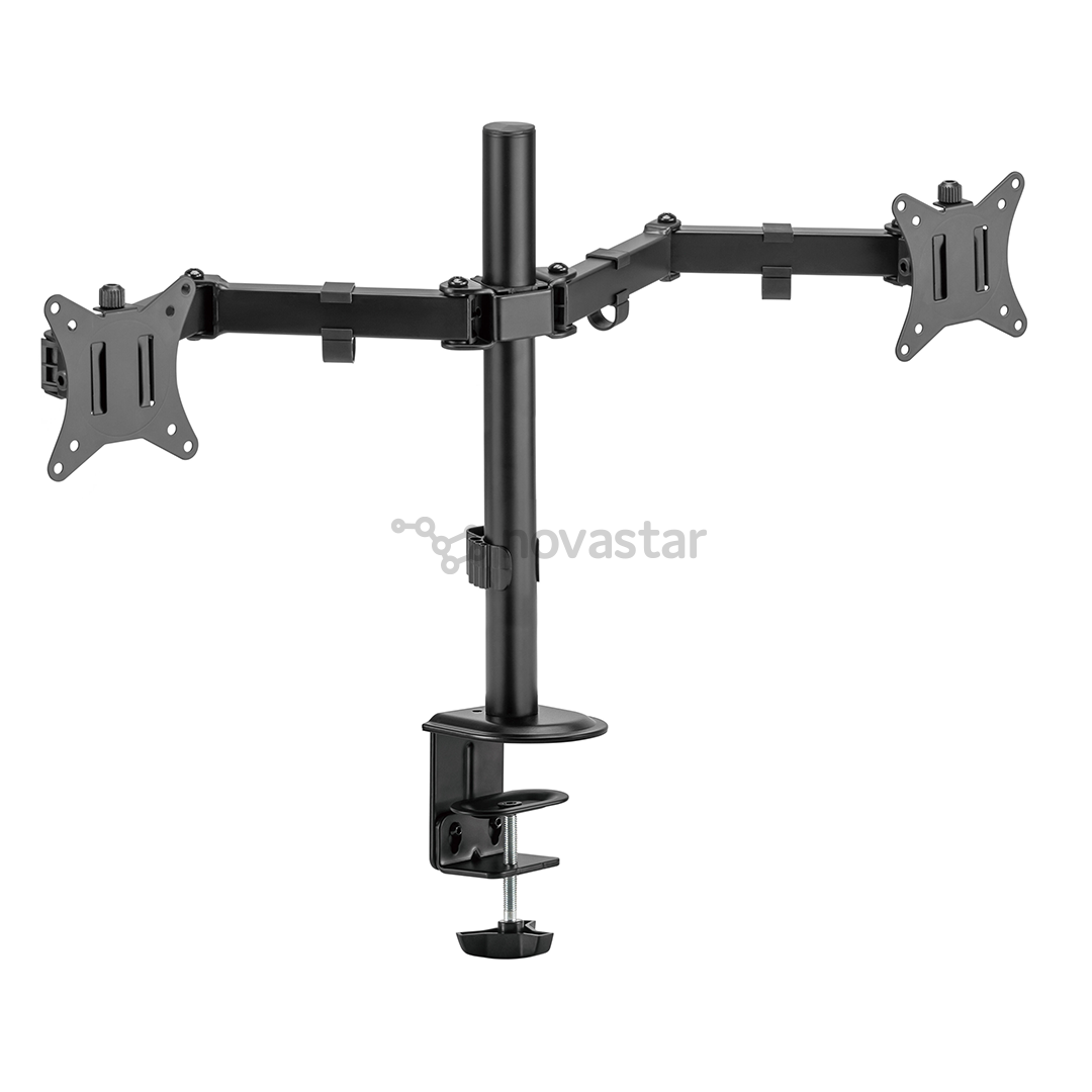 Deltaco Dual Desk Mount, 13-32'', juodas - Monitoriaus laikiklis