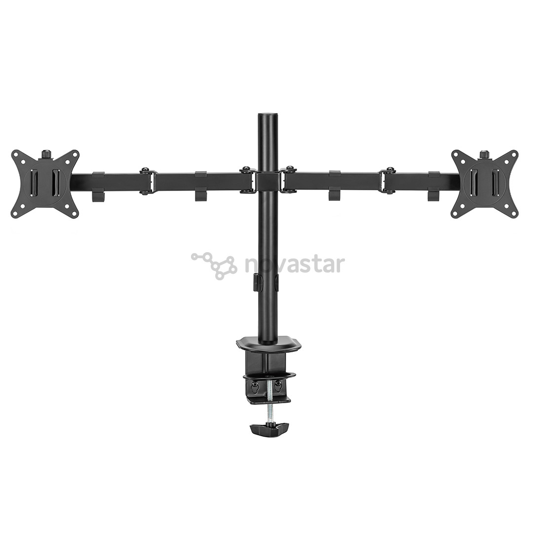 Deltaco Dual Desk Mount, 13-32'', juodas - Monitoriaus laikiklis