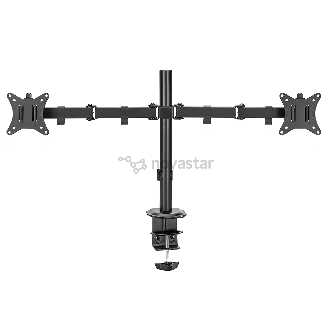 Deltaco Dual Desk Mount, 13-32'', juodas - Monitoriaus laikiklis
