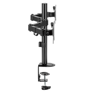 Deltaco Dual Desk Mount, 13-32'', juodas - Monitoriaus laikiklis