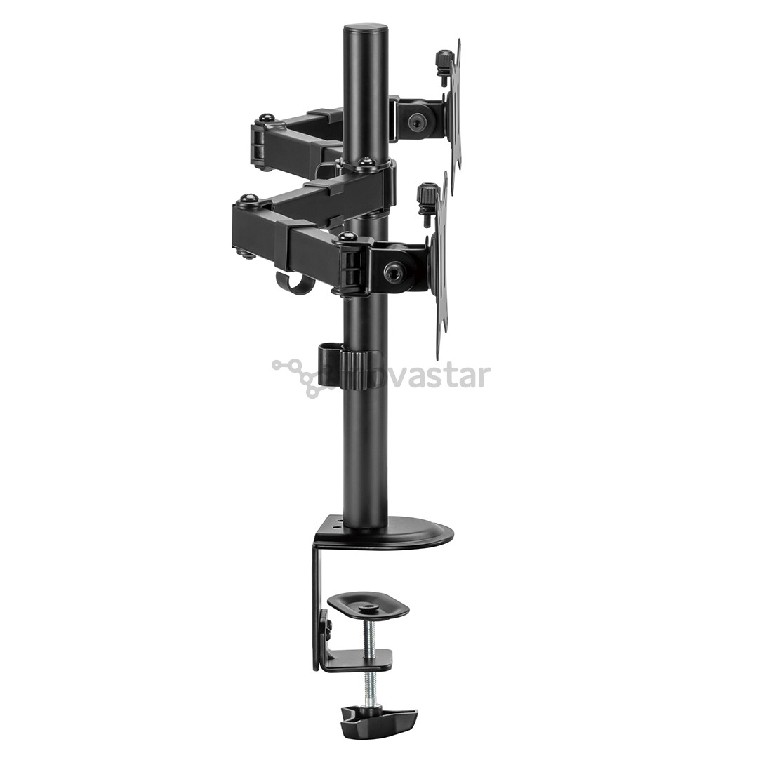 Deltaco Dual Desk Mount, 13-32'', juodas - Monitoriaus laikiklis