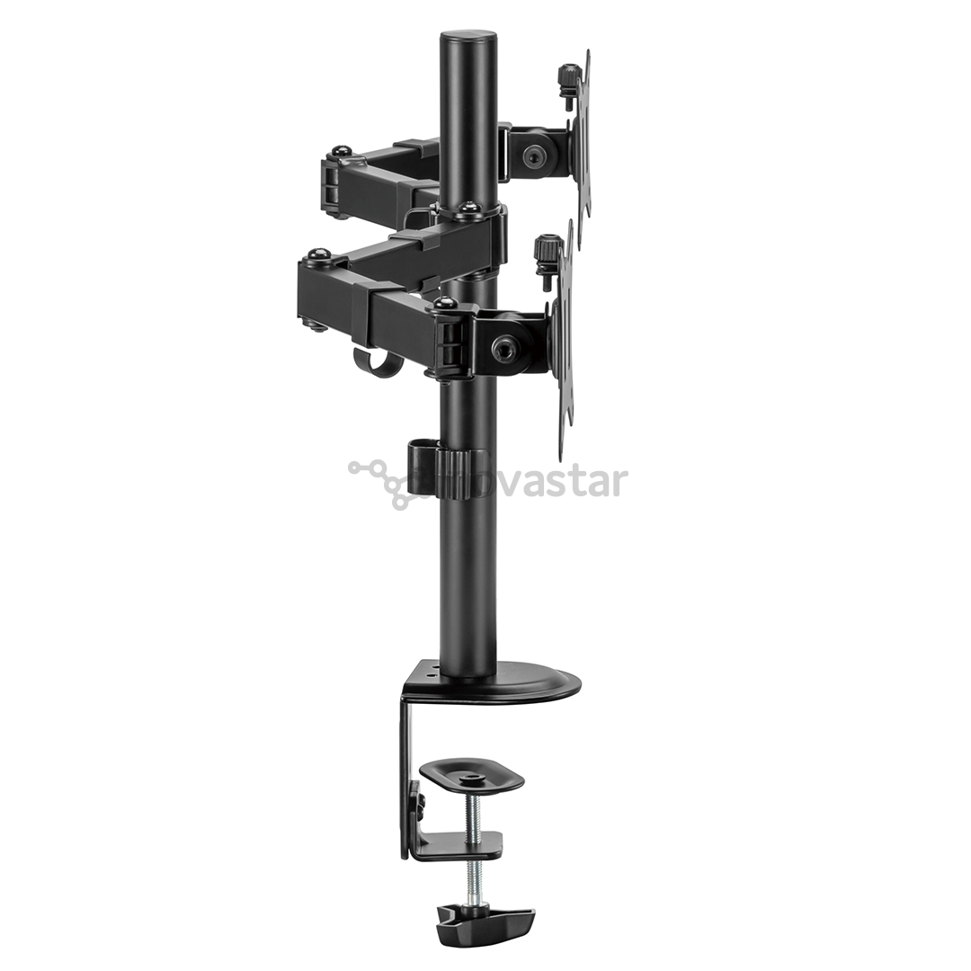 Deltaco Dual Desk Mount, 13-32'', juodas - Monitoriaus laikiklis