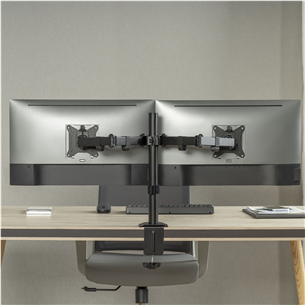 Deltaco Dual Desk Mount, 13-32'', juodas - Monitoriaus laikiklis