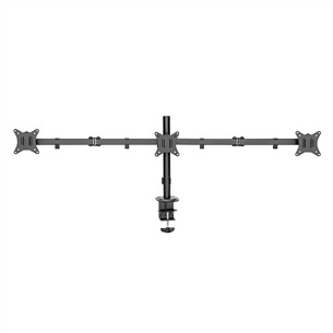 Deltaco Triple Desk Mount, 13-27'', juodas - Monitoriaus laikiklis ARM-0301-B