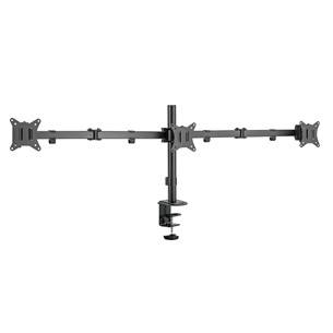 Deltaco Triple Desk Mount, 13-27'', black - Monitor stand