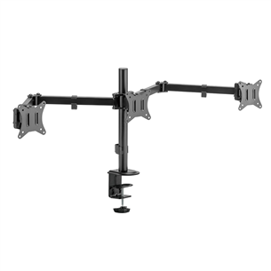 Deltaco Triple Desk Mount, 13-27'', juodas - Monitoriaus laikiklis