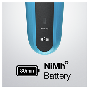 Braun Series 3 Shave & Style, Wet & Dry, синий - Бритва