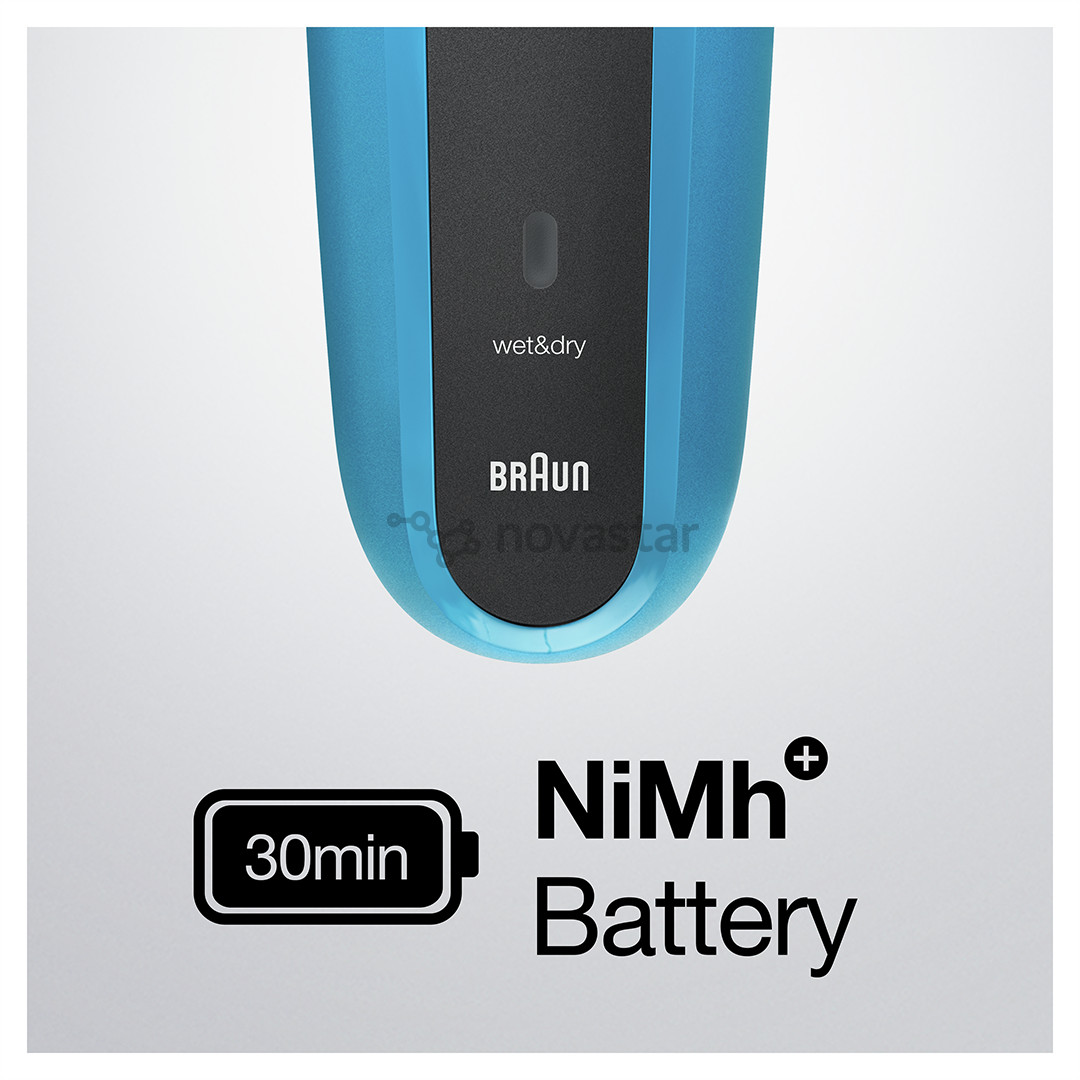 Braun Series 3 Shave & Style, Wet & Dry, синий - Бритва