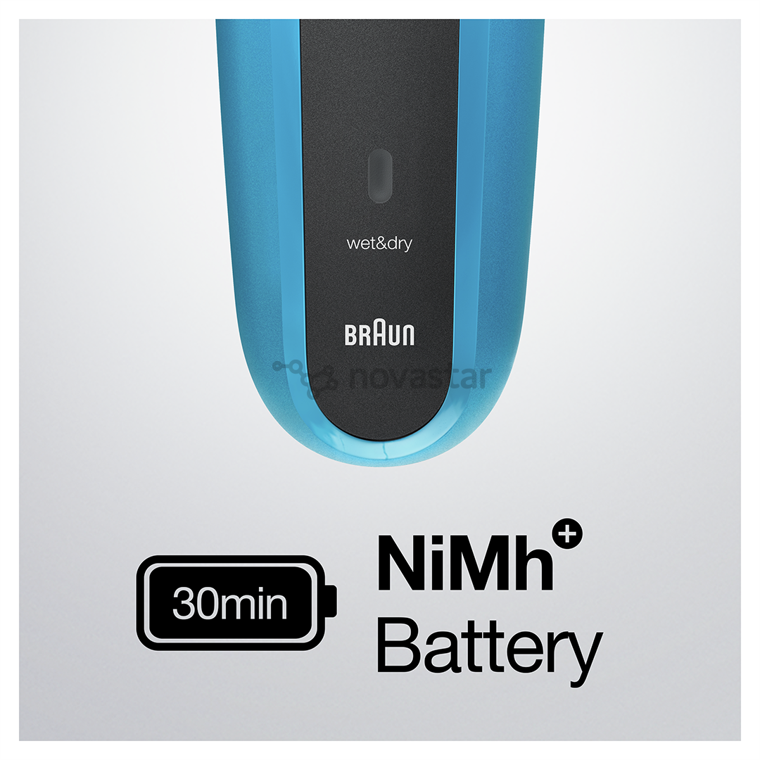 Braun Series 3 Shave & Style, Wet & Dry, синий - Бритва