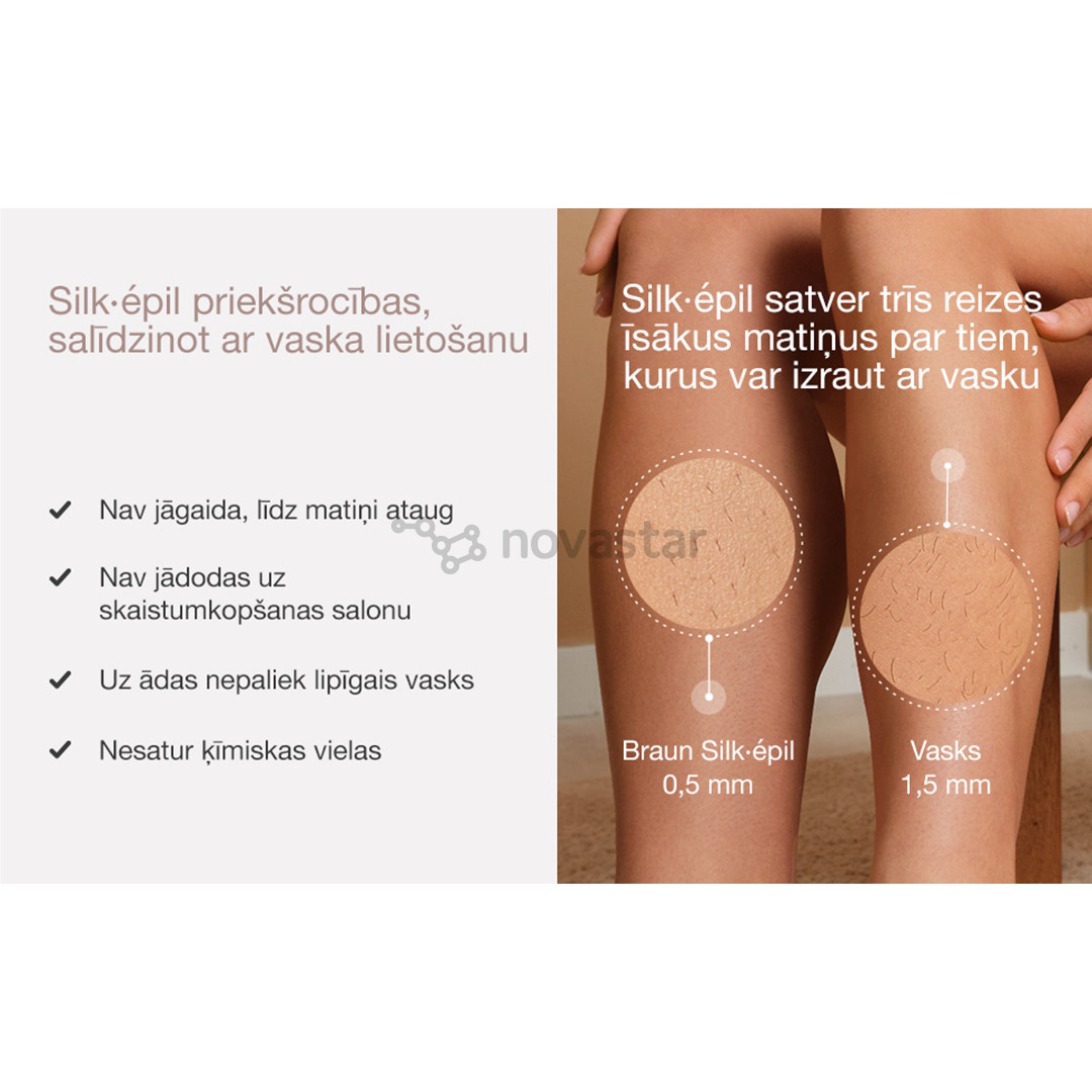 Braun Silk epil 9 Flex, baltas - Epiliatorius