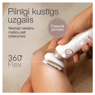 Braun Silk epil 9 Flex, white - Epilator