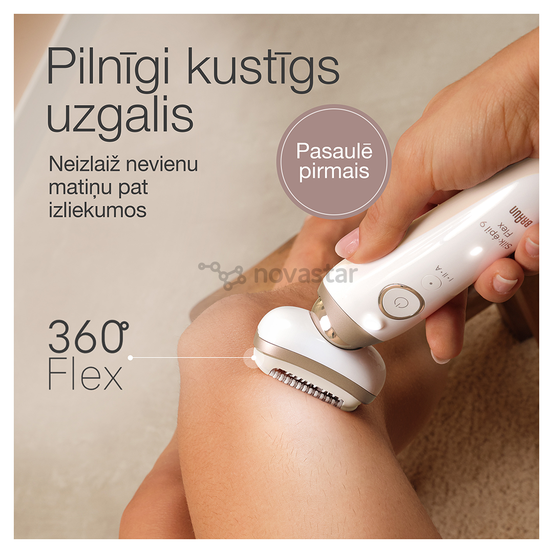 Braun Silk epil 9 Flex, white - Epilator