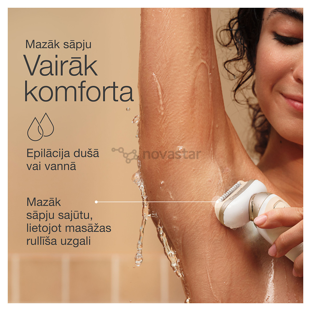 Braun Silk epil 9 Flex, baltas - Epiliatorius