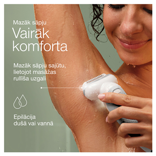 Braun Silk-epil 9, сухое и влажное использование, белый - Эпилятор