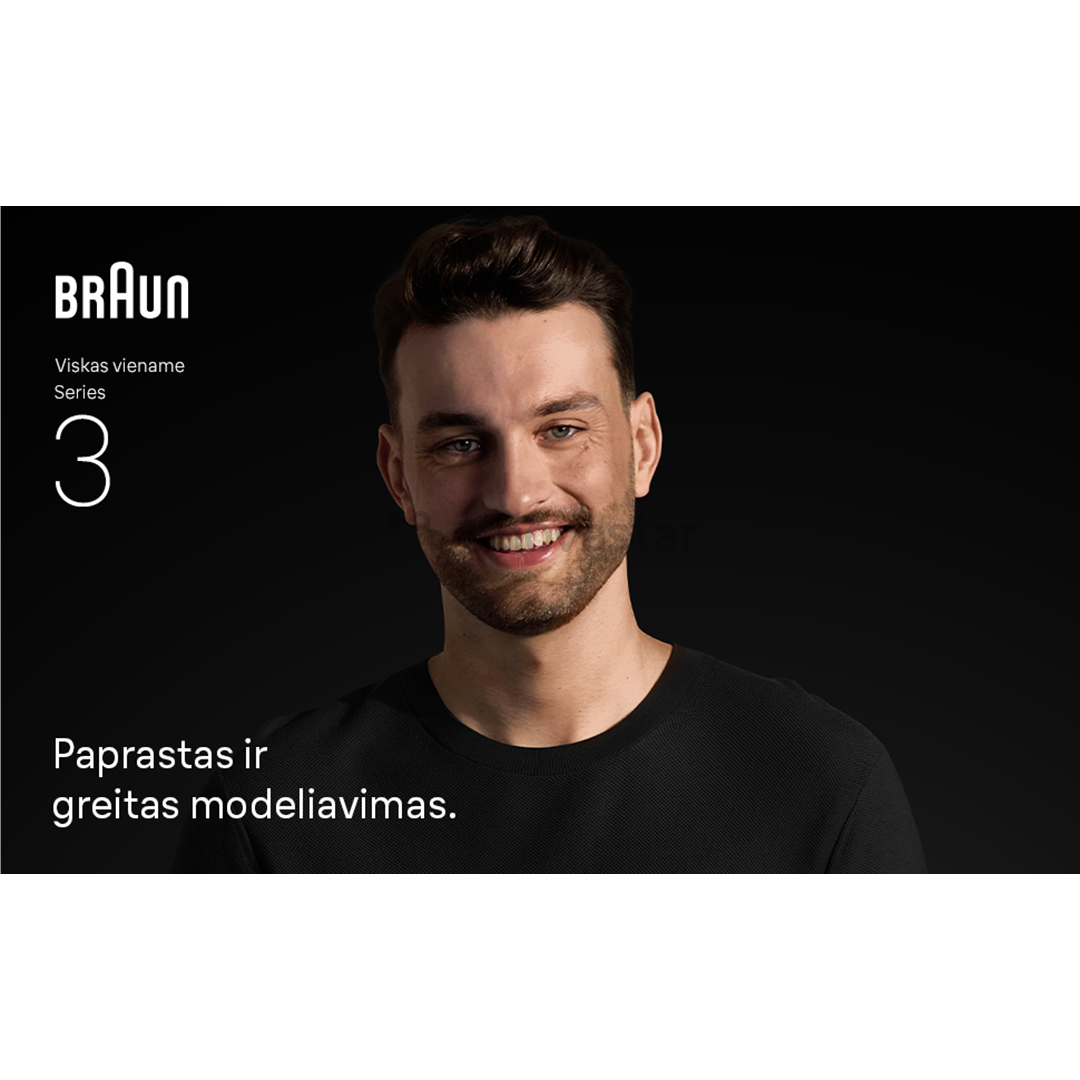 Braun Series 3, 8-in-1, dark grey - Multi grooming kit