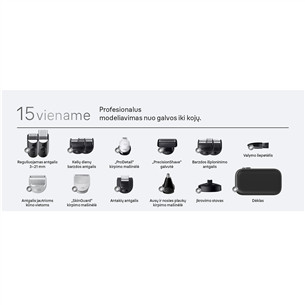 Braun  All-in-One, Series 7, 15-in-1, tamsiai mėlyna - Plaukų kirpimo mašinėlė